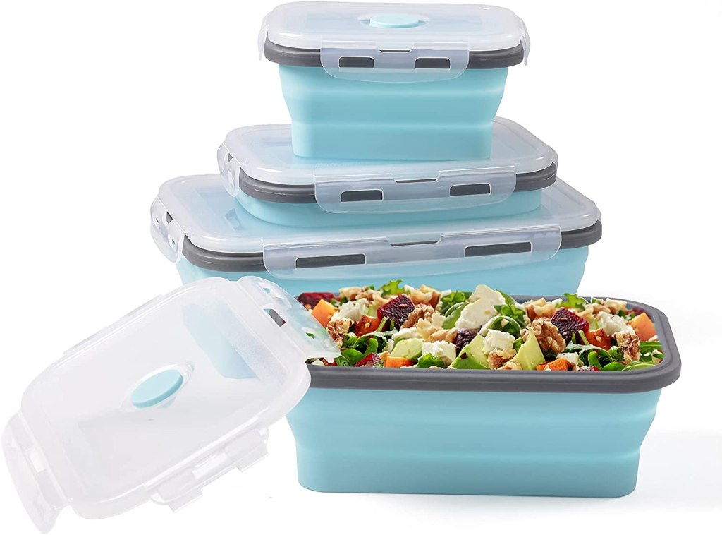 collapsible containers, camp kitchen 